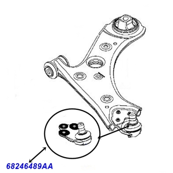 Jeep Renegade BV one Premium Suspension Ball Joint for the front lower Control Arm 19-