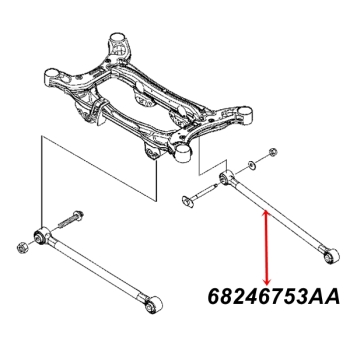 Jeep Renegade BU 4WD Lateral Link for rear Suspension in rear side 15-18
