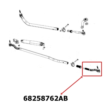 Jeep Gladiator JT Spurstangenkopf am Achsschenkel links LHD 19-26