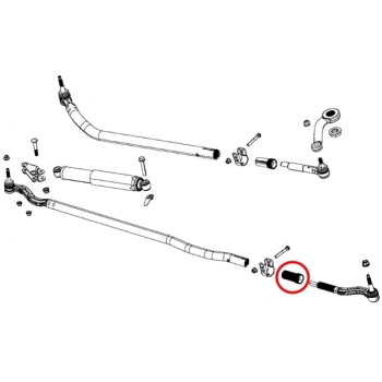 Jeep Wrangler JL Einstellhülse Einstellmuffe Lenkung Hülse Spurstange LHD 18-