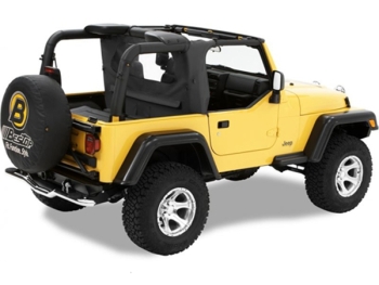 Jeep Wrangler TJ Windjammer Windschott Wrap Around Stil Black Diamond Bestop 03-06