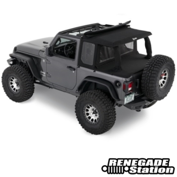 Jeep Wrangler JL 2türer Halftop Conversion Kit Verdeck Trektop Black Twill Bestop 18-