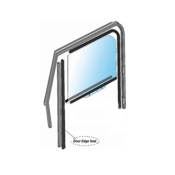 Jeep Wrangler YJ one seal window guide front door window solid steel doors 87-95