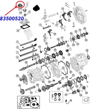 Jeep Wrangler TJ Schaltmanschette am Schaltgehäuse AX5 Schaltgetriebe 96-02