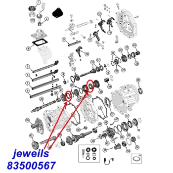 Jeep Wrangler YJ a synchronizer ring 1st & 2nd gear AX4 AX5 manual transmission Mopar 87-95