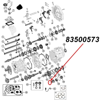 Jeep Wrangler YJ one Reverse Ball AX4 AX5 manual Transmission 87-95