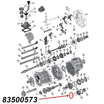 Preview: Jeep Wrangler YJ one Reverse Ball AX15 manual Transmission 88-95
