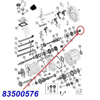 Jeep Wrangler TJ 3rd. Gear Bearing AX5 manual Transmission 96-02
