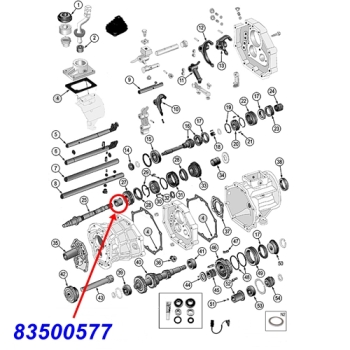 Preview: Jeep Wrangler YJ 2nd. Gear Bearing AX4 AX5 manual Transmission 87-95