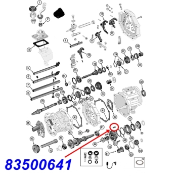 Jeep Wrangler YJ one 5th. Gear Synchro Key AX5 manual Transmission 87-95