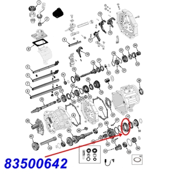 Jeep Wrangler YJ 5th. Gear Synchro Sleeve AX5 manual Transmission 87-93