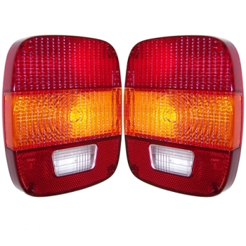 Jeep CJ CJ5 CJ7 CJ8 Tail Lamp Lens Set left & right Euro Model 76-86