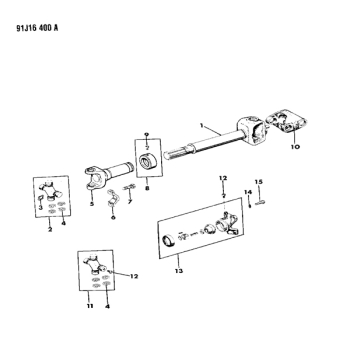 Preview: Jeep SJ & J-Series Dichtring Simmerring Kardanwelle vorne Bj. 81-91