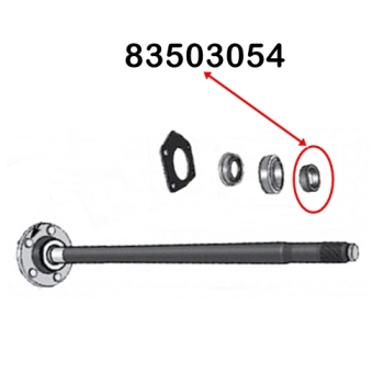 Preview: Jeep Cherokee Liberty KJ Schrumpfring Steckachse Radlager außen Dana 35 Hinterachse Spicer Bj. 2002