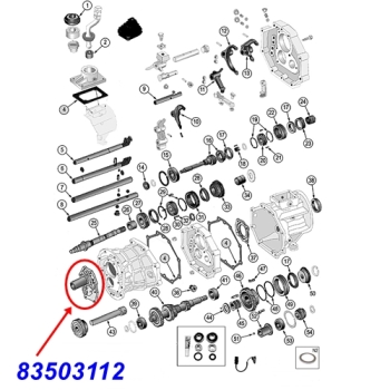 Preview: Jeep Wrangler YJ front Bearing Retainer AX4 & AX5 manual Transmission 87-93
