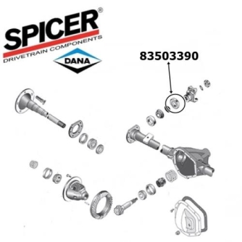 Preview: Jeep Wrangler TJ Simmerring cardan input Dana 44 rear axle Spicer 96-01