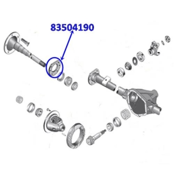 Jeep CJ Halter Lagerhalter Steckachse außen Dana 44 Hinterachse Spicer Bj. 1986