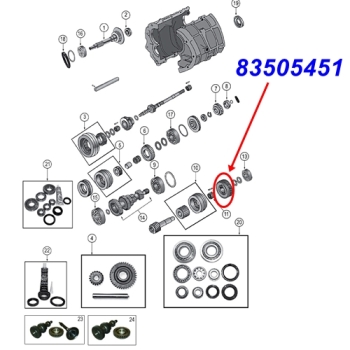 Preview: Jeep Wrangler YJ 5th. Intermediate Gear BA10/5 manual Transmission 87-89