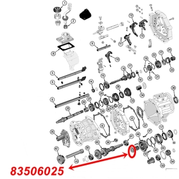 Preview: Jeep Wrangler YJ Cluster Gear Thrust Washer AX4 & AX5 manual Transmission 87-95