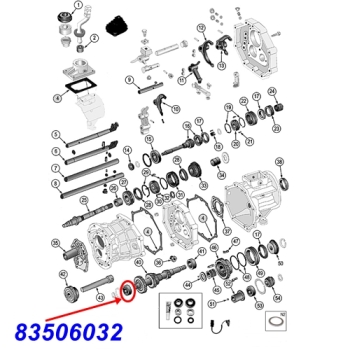 Jeep Wrangler YJ vorderes Lager der Vorgelegewelle AX4 AX5 Schaltgetriebe 87-95