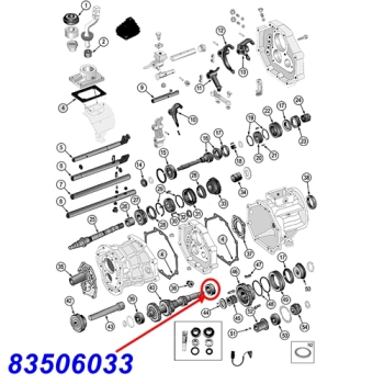 Preview: Jeep Wrangler YJ shift fork 3rd & 4th gear AX15 manual transmission year 88-95