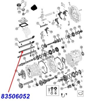 Preview: Jeep Wrangler YJ front Reverse Gear Shift Shaft AX5 manual Transmission 87-01.04.93