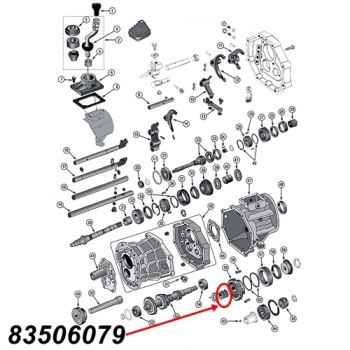 Jeep Cherokee XJ needle bearing cage roller bearing bearing of 5th gear AX15 manual transmission 88-99