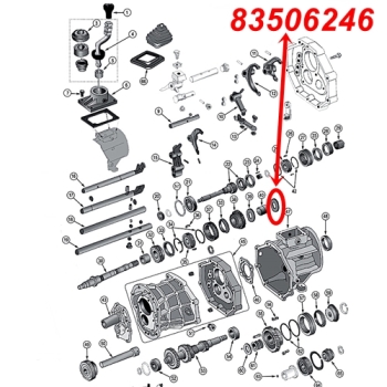 Preview: Jeep Wrangler YJ 1st. Gear Thrust Washer AX15 manual Transmission 87-95