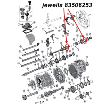 Preview: Jeep Wrangler YJ one Synchronizer Blocking Ring 3rd. & 4th. Gear AX15 manual Transmission 88-95