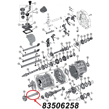 Jeep Wrangler YJ Schaltstange Schaltwelle Rückwärtsgang AX15 Schaltgetriebe 88-95