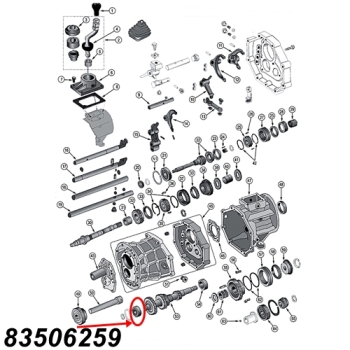 Jeep Grand Cherokee ZJ ZG vorderes Lager der Vorgelegewelle AX15 Schaltgetriebe Bj. 93