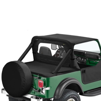 Jeep CJ7 Duster Deck Cover Cargo Compartment Black Crush Bestop 80-86