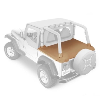 Preview: Jeep Wrangler YJ Duster Deck Cover Abdeckung Heckabdeckung Spice Denim Bestop 92-95