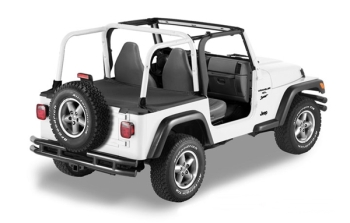 Jeep Wrangler TJ Duster Deck Cover Abdeckung Laderaum Schwarz Hardtop Bestop 96-02