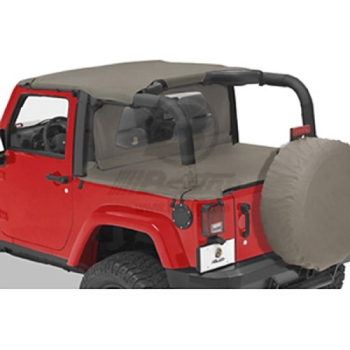 Jeep Wrangler JK 2türer Duster Deck Cover Abdeckung Kofferraum Khaki Bestop 07-16