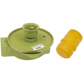 Jeep Wrangler TJ spring bracket spring plate mount with stop rubber rear right upper 96-06