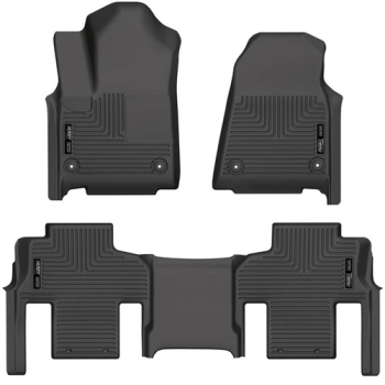 Jeep Grand Wagoneer WS 3pcs. Set Front & Second Seat Floor Liners black WeatherBeater™ Husky Liners 22-26