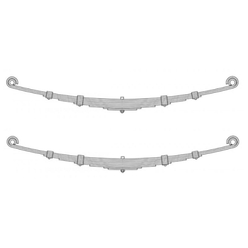 Jeep Willys MB CJ2A CJ3A CJ3B M38 Ford GPW 2pcs. front Leaf Springs spring package with 8 leafes 42-68