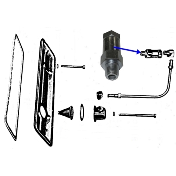 Preview: Jeep Willys CJ5 C6 4-134 Motor PCV Ventil Kurbelgehäuseentlüftung 55-71