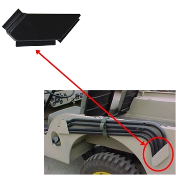 Jeep Willys CJ CJ2A CJ3A rear Top Bow Storage Bracket for Original Syle Field Tops 46-53