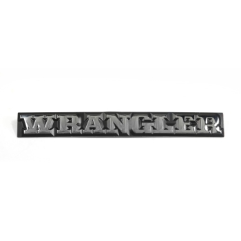 Jeep Wrangler YJ Emblem Embleme Schriftzug Wrangler 87-90