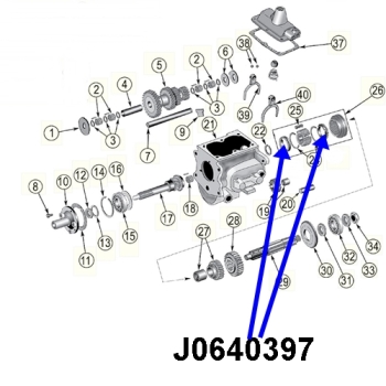 Jeep Willys M38 ein Synchronring 2. & 3. Gang T90 Schaltgetriebe 50-52