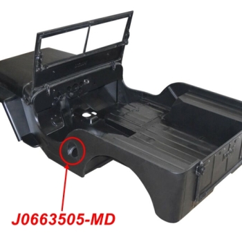 Jeep CJ2A CJ3A CJ3B CJ5 CJ6 Blech Tankstutzen Tankeinfüllstu