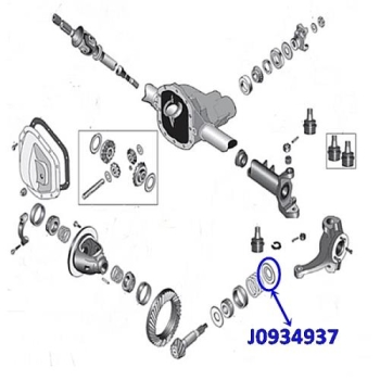 Jeep Cherokee XJ innere Scheibe Kegelrad Leitblech Schwallblech Dana 30 Vorderachse Spicer 84-96
