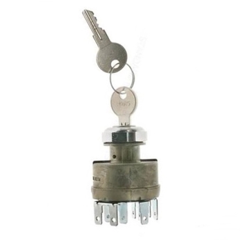 Jeep CJ Ignition Switch with 11 spade terminals & 2 Keys Standard 66-74