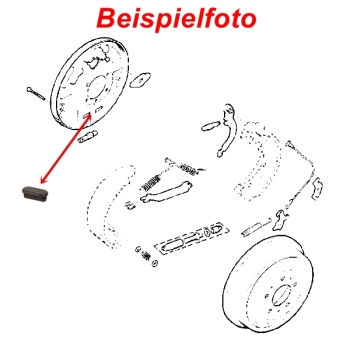Jeep Wrangler TJ Gummi Abdeckung Stopfen für Bremsennachsteller hinten Trommelbremse 96-06