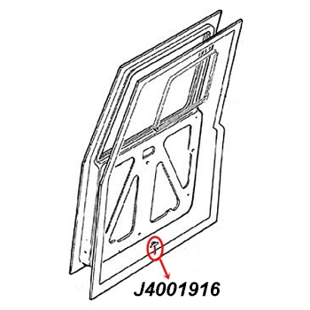 Jeep CJ Wrangler YJ Steckbuchse Clip für Türdichtung Karosseriedichtung Vollstahltüren 76-95