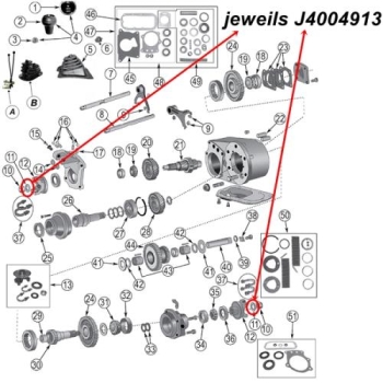 Preview: Jeep Grand Cherokee ZJ ZG Washer for Nut Cardan Flange Dana 30 Front Axle 93-98