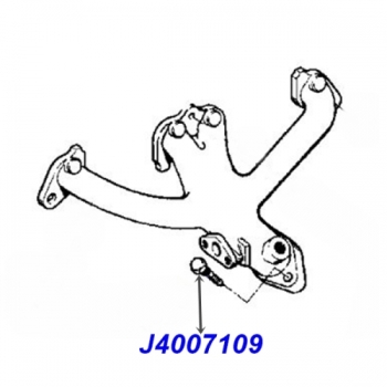 Jeep Cherokee XJ 2,5 ltr. Exhaust Flange Stud 3/8-16" and Nut Set 84-00