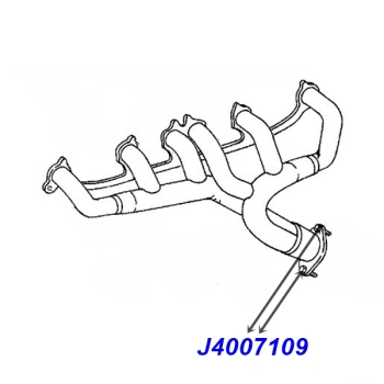 Jeep Cherokee XJ 4,0 ltr. Set Krümmerschrauben Schrauben 3/8-16" mit Muttern Flammrohr zum Krümmer 87-99